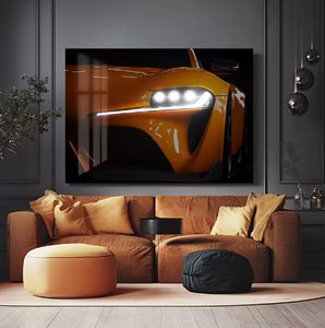 Voiture de sport de luxe moderne lumière LED peinture course Supercar affiches et impressions photos d'art mural pour la décoration de bureau à domicile - Product Image 5