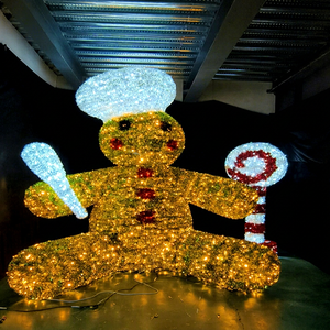 3D LED Animated Santa Claus Motif Light for Outdoor Christmas Display - Product Image 1