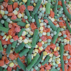 Légumes mélangés surgelés IQF biologiques en vrac Carotte fraîchement transformée Pois vert Haricot vert Maïs sucré Brocoli entier Tranche de pomme de terre - Product Image 3