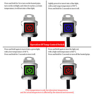 Interrupteur en alliage Poignées chauffantes d'hiver pour motocyclettes Guidon chauffant avec aluminium pour commandes - Product Image 3