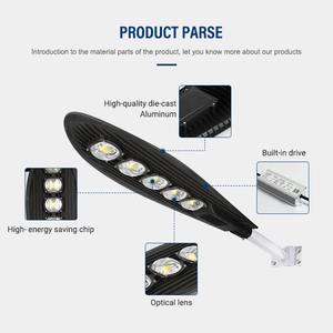 Zhongshan Usine Extérieur Route Lampe Ip66 Étanche Led Lampadaire 30w 50w 100w 150w 200w 250w Cob Led Réverbère - Product Image 2