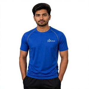 Haut de compression pour homme de haute qualité, séchage rapide, léger, vêtements de sport pour la course à pied et l'entraînement en salle de sport, t-shirt écologique - Product Image 1