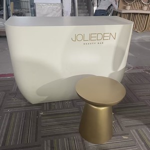 Vẻ đẹp cửa hàng nội thất hiển thị thiết kế đồ nội thất baber workstand với đầy đủ bọc gương bằng gỗ Màn hình hiển thị truy cập - Product Image 6