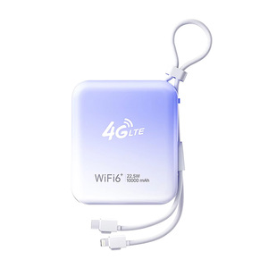 พาวเวอร์แบงค์พร้อมเราเตอร์พกพา Wi-Fi 4G LTE ความเร็ว 300Mbps แบตเตอรี่ 10000mAh พร้อมช่องใส่ซิมการ์ด ใช้งานได้ทันที - Product Image 1