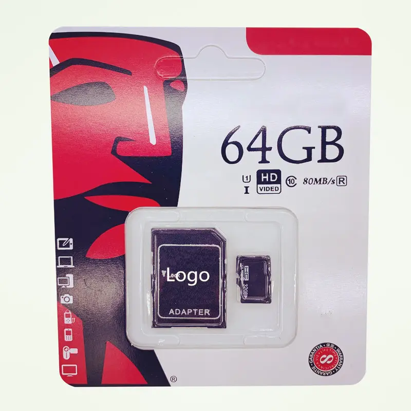 High Speed 64gb Memory Card Class 10 Real Capacity SD Memory Cards 32gb 128gb 256gb Micro TF SD Card Wholesale
