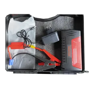New 6000A Car Battery Charger Jump Starter Emergency Kit With 65W Fast Charging Power Bank Large Digital Screen Portable Cable