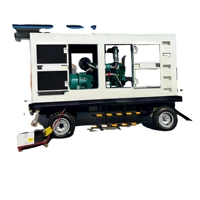 Groupe électrogène diesel LEX Cummins monté sur remorque, 50 à 500 kVA, 4 temps, refroidi par eau, 50 Hz, 1500 tr/min, pour usage industriel et fourniture d'usine