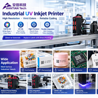 Machine d'impression d'emballages en boîte couleur, imprimante jet d'encre UV CMYK quatre couleurs PIJ, codage industriel pour emballages en carton et papier