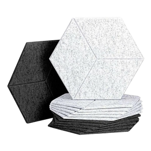 Paneles Acústicos Hexagonales Autoadhesivos, Absorbentes <span class=keywords><strong>de</strong></span> Sonido para Pared y Techo, 15x26x30cm, Paquete <span class=keywords><strong>de</strong></span> 12, para Salas <span class=keywords><strong>de</strong></span> Estar y Estudios <span class=keywords><strong>de</strong></span> Música - Product Image 4