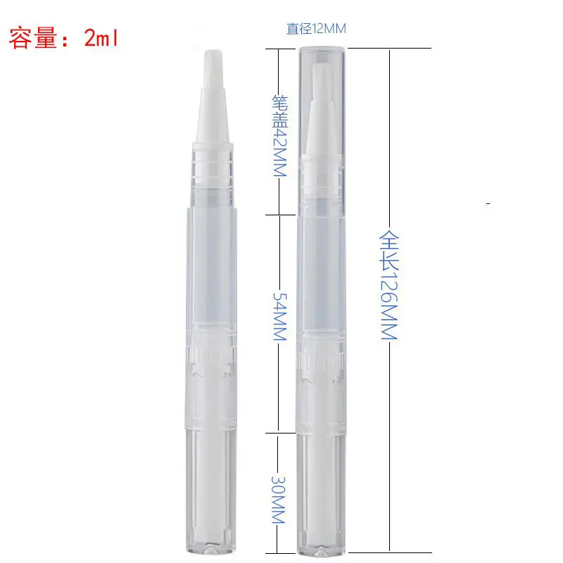 2ml plastic multifunctional vacuum rotating clear pen essence pen refill bottle gel liquid foundation rotating pen