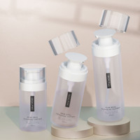 Emballage cosmétique en plastique PET personnalisé, couleur personnalisée, 150 ml, 200 ml, 300 ml, flacon pompe pour lotion, crème pour le corps et le visage, gel douche, lotion