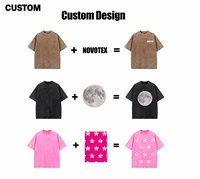 T-shirt oversize 100 % coton uni pour homme, grammage lourd, logo 3D en mousse personnalisé, manches courtes, style décontracté, impression en relief, jersey