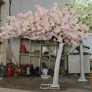 I52 Artificial Cherry Blossom Trees Handmade Light Pink Tree With Base Indoor Outdoor Home Office Party Wedding