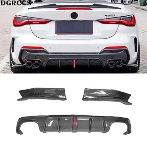 Difusor Trasero de Fibra de Carbono Estilo Kabul para BMW Serie 4 G22 G23 G26 2020-2024 - Product Image 1