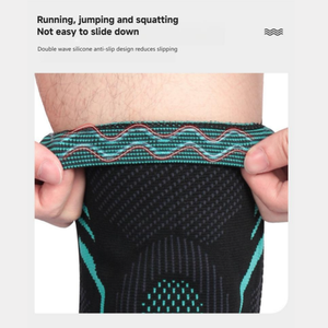 Fabricant OEM Genouillère de sport pour hommes et femmes <span class=keywords><strong>Mx</strong></span> Outil de soutien du genou Manchon de genou avec gel de silicone - Product Image 5