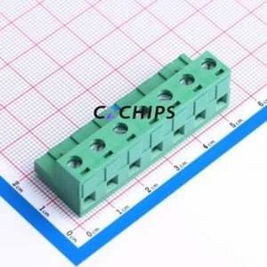 KH-ZBK300R-7P-7.62G Plug-in Terminal Block Through hole Component (THT),P=7.62mm Connector 7.62mm Green 7P 1 - Product Image 1