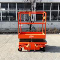 Heli Elektrikli Makaslı Platform Fiyatı 300kg Kapasiteli 3m 4m 5m Kaldırma Tablaları Mobil Havadan Çalışma Platformları Depolama İçin