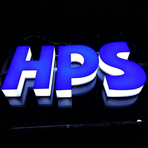 Enseigne en lettres 3D personnalisée, décoration murale en acrylique LED, adaptée à la décoration intérieure et extérieure, fêtes d'anniversaire, etc. - Product Image 1