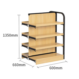 Siêu thị gỗ hiển thị giá Kệ thép gỗ cửa hàng tiện lợi hiển thị kệ đồ ăn nhẹ hiển thị kệ - Product Image 4