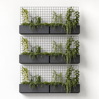 Jardinière murale extérieure personnalisée, boîte en métal pour culture verticale, décoration de façade de bâtiment