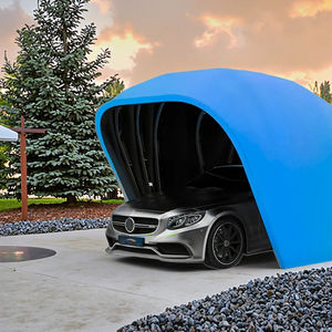 Amas Nouveau 5.5x2.5x2.3m <span class=keywords><strong>Garage</strong></span> de voiture portable Assemblage facile Fer galvanisé Fonctionnement manuel Style simple Étanche Pliable pour voitures - Product Image 1