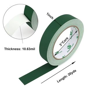 Nastro Gaffa Verde Opaco Non Riflettente 1x20yds Senza Residui, Strappabile a Mano, Adesivo Acrilico <span class=keywords><strong>per</strong></span> Etichettatura <span class=keywords><strong>Foto</strong></span> - Product Image 3