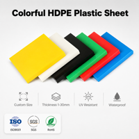 Plaque en plastique HDPE colorée, panneau PE résistant aux UV, taille personnalisée pour l'industrie de la signalisation extérieure, vente en gros d'usine, OEM