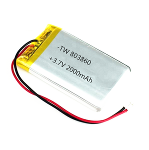 803860 2000mAh <span class=keywords><strong>3</strong></span>,7 V flat graphene polymer lithium ion battery pack cell ion for Bluetooth headset with KC - Product Image 1
