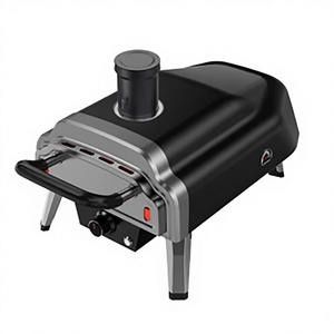 Forno per Pizza a <span class=keywords><strong>Gas</strong></span> Rosso, Uso Domestico e Commerciale, Macchina per Pane in Acciaio Inox con Controllo Meccanico, Guangzhou Guangdong - Product Image 1