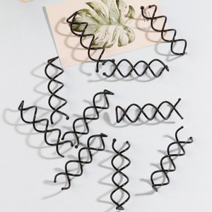 Clip en spirale à tête ronde électrolytique en alliage transfrontalier rotatif outil de coiffure simple bricolage chignon - Product Image 1