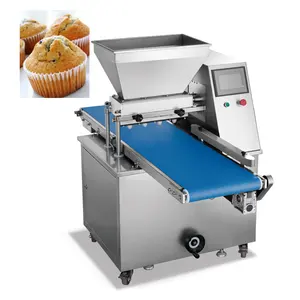 Tam otomatik Cupcake kupası kek Macaron kek dolum makinası sünger kek üretim hattı