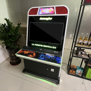 Máquina de juego Arcade con pantalla de metal <span class=keywords><strong>HD</strong></span> de 32 pulgadas, <span class=keywords><strong>Street</strong></span> <span class=keywords><strong>Fighter</strong></span> Fighting en español, japonés, inglés, construcción de hierro duradera - Product Image 1