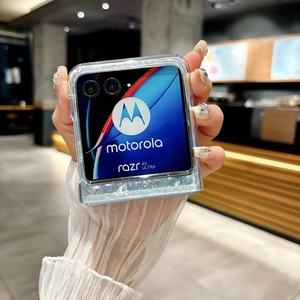 Nueva cubierta protectora con patrón de carcasa translúcida brillo perlado para <span class=keywords><strong>Motorola</strong></span> <span class=keywords><strong>Razr</strong></span> 50 2024 funda para teléfono móvil - Product Image 4