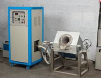 Four de fusion à induction pour déchets métalliques (fer, acier, cuivre, aluminium) de 100 kg à 1 tonne, avec PLC, moteur, boîte de vitesses, haute efficacité énergétique