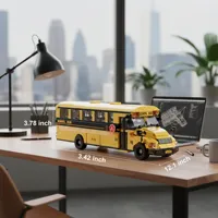 10002 2026 Nuevo MOC City Classic, Autobús Escolar Amarillo, Modelo de Ladrillos, Kit de Construcción, Adorno de Escritorio, Regalo Educativo, 788 Piezas, Juego de Bloques de Construcción