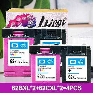 Hicor 62 62XL Premium <span class=keywords><strong>cartouche</strong></span> d'<span class=keywords><strong>encre</strong></span> jet d'<span class=keywords><strong>encre</strong></span> couleur noire remanufacturée pour imprimante <span class=keywords><strong>HP</strong></span> <span class=keywords><strong>ENVY</strong></span> <span class=keywords><strong>5640</strong></span> Officejet 5740 - Product Image 4
