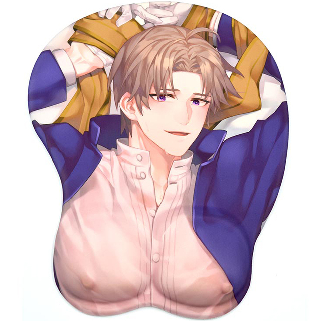Sexy Man Cartoon Mousepad Gel Custom Mouse Pad Anime Mouse Pad with Wrist Rest