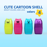 Taille-crayon mignon avec gomme double fonction, fournitures scolaires créatives pour enfants, cadeau original, article de papeterie en gros OEM