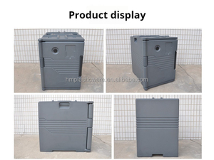 FoodService Products Porte-aliments isolé à chargement frontal avec roulettes pour événements de restauration et restaurants, Plasti - Product Image 2