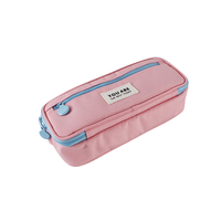 Bolsa de lápices para adultos, estuche de lona resistente con cremallera para niños