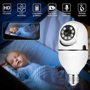 Mini cámaras Videocámara DE SEGURIDAD Cámara de monitoreo inalámbrico 360 grados <span class=keywords><strong>Wifi</strong></span> Survalance Bombilla Cámara - Product Image 3
