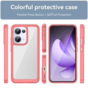 Coque de téléphone Slim Armor pour Oppo Reno 13 Pro 13F, couleur créative, rigide et transparente, avec bouton en métal, pour pare-chocs - Product Image 5