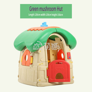 Moetry Little Plastic Playhouse para niños pequeños Indoor Playsets Casita De Juegos Hongo Preescolar Juego al aire libre Juguetes Precio bajo Público - Product Image 6