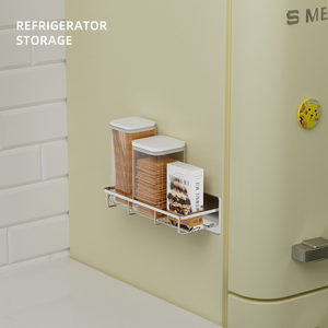 Estante de Almacenamiento Multiusos Moderno de Acero Inoxidable Magnético de Una Sola Capa, Montado en la Pared, Resistente, con Capacidad de Carga de 10 kg para Baño - Product Image 2