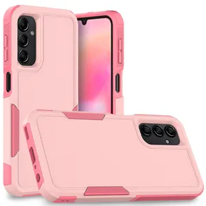 Funda de teléfono híbrida 2 en 1 para Samsung Galaxy A24 4G, carcasa armadura a prueba de golpes