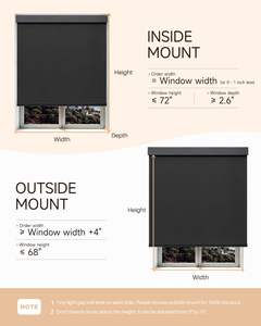 Persianas Automatizadas Motorizadas, Persianas Enrollables Inteligentes, Persianas Enrollables, Persianas Opacas para el Hogar - Product Image 6