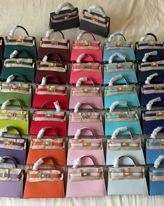 2025 New Trendy Mini High Quality Top Epsom Leather Genuine Cowhide Satchel Casual Palm Print Design Crossbody Wedding <strong>Handbag</strong> - Product Image 2