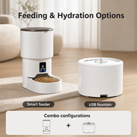 Distributeur automatique intelligent pour animaux de compagnie avec application Wi-Fi, écologique, ultra-silencieux, moderne, robuste, distributeur de nourriture pour chats 7L 4L en plastique, alimentation programmée