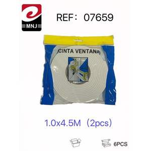 Nastro sigillante per porte Mnj 1.0x4.5M bianco, guarnizione per finestre per protezione dalle correnti d'aria - Product Image 1
