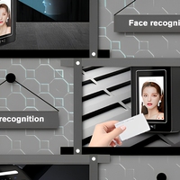 Control de Acceso y Asistencia con Reconocimiento Facial y Huella Dactilar 3D EY-K8S, Resistente al Agua, con Conexión WiFi/IP y Alimentación por Batería